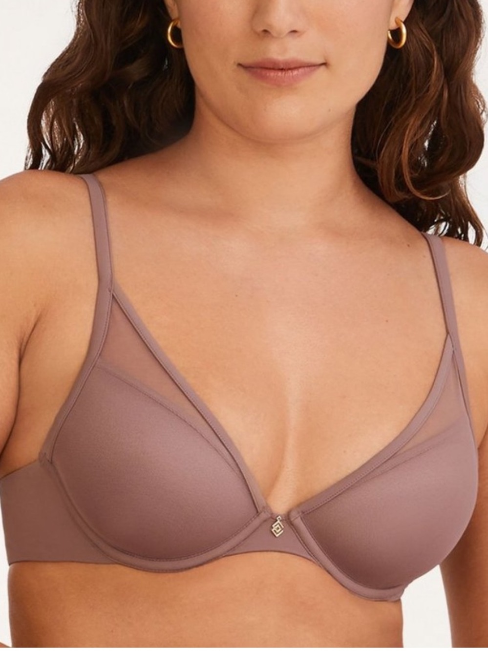 Thirdlove Classic Uplift Bra Mauve Purple Grey Push Up Inserts 36D